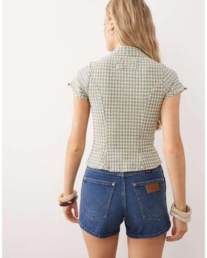 Wrangler Denim Cowboy Shorts - Blue