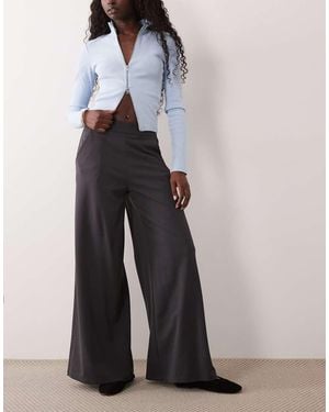 Jdy Pantalon Met Hoge Taille En Wijde Pijpen - Wit