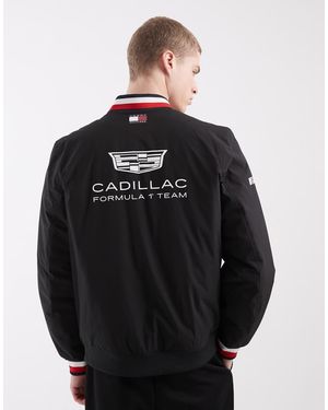 Tommy Hilfiger X Cadillac F1 Replica Varsity Jacket - Black