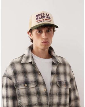 Deus Ex Machina Gumshoe Cord Trucker Cap - Gray