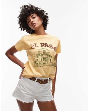 TOPSHOP Pantalones Cortos Vaqueros Blanco De Corte Acampanado De - Metálico