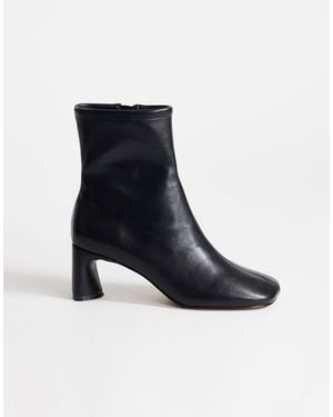 TOPSHOP Kenna Block Heel Ankle Boot - Black