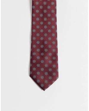 ASOS Oval Spotted Pattern Tie - Purple