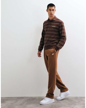 Nike Club French Terry Oversized Joggingbroek - Bruin