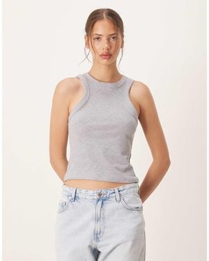 ASOS Rib Tank Top - White
