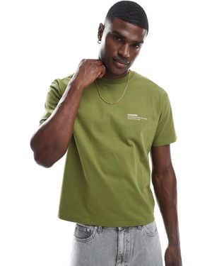 Dr. Denim Short Sleeve Crew Neck Logo Grpahic T-shirt - Green