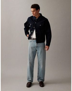 ARKET Mist Low Rise baggy Wide Leg Jeans - Natural