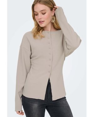 ONLY – strickjacke - Natur