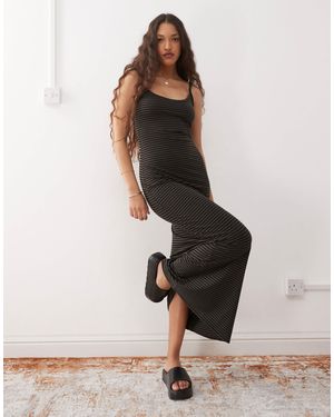 Weekday Jersey Maxi Dress - White