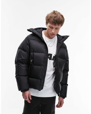 ARKET Sporty Down Jacket With Hood - Black