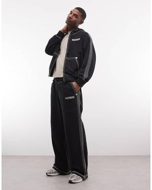 TRUE RELIGION Super T baggy Sweatpant Co-ord - Black