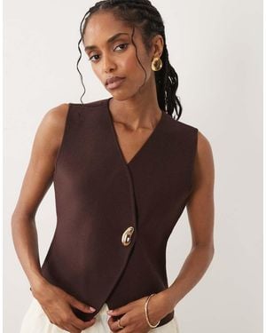Threadbare Gilet - Marrone