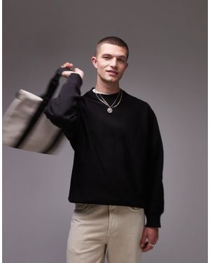 ARKET Relaxed Heavyweight Sweatshirt With Side Panels - Grey