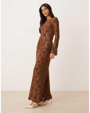 Pretty Lavish Gonna Lunga Cioccolato - Marrone