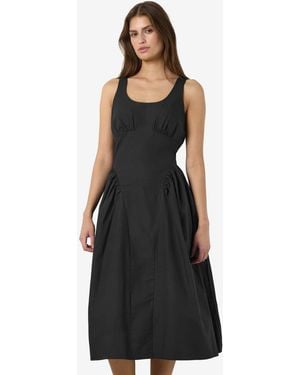 Noisy May – midikleid - Schwarz