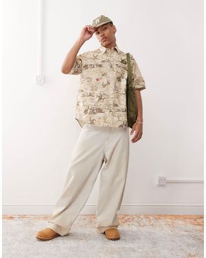 Aape By A Bathing Ape Aape by a bathing ape – workwear-hemd - Natur