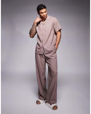 South Beach Drawstring Beach Trouser Co-Ord - Natural