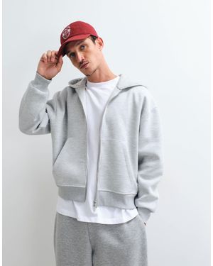 ASOS Oversized Boxy Hoodie - Gray