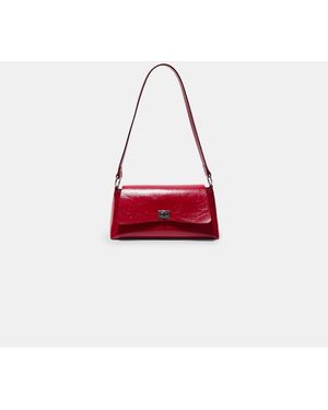 Stradivarius Large Flap Rectangular Mini Bag - Red