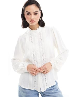 Jdy Lace Detail Blouse - White