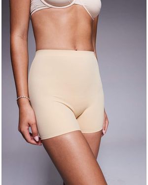 Bye Bra Invisible Mid Waist Light Support Shortie - Natural