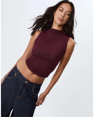 Stradivarius – t-shirt - Rot
