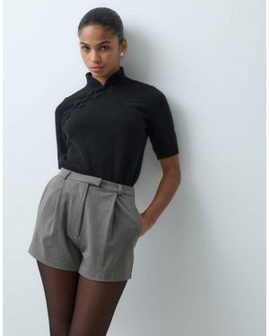 ASOS Short Met Hoge Taille - Grijs