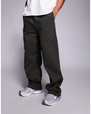 ASOS Premium Heavyweight Wide Leg Trackies - Black