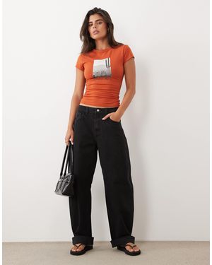 ASOS Baby-t-shirt mit kaktus-fotoprint - Orange