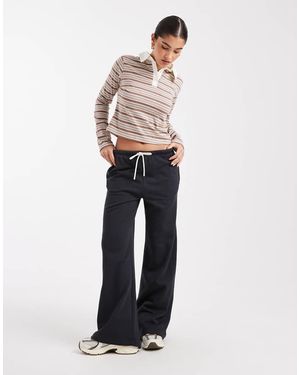 Cotton On Classic Fleece Wide Leg Joggers - Blue