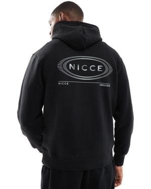 Nicce London Back Print Logo Hoodie - Black