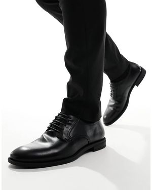 schuh Zapatos Derby Negros Malcolm De