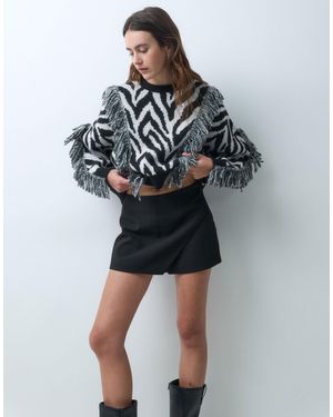 ONLY Jupe-short portefeuille mi-haute e - Noir