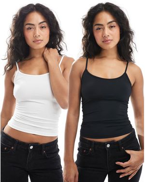 JJXX – 2er-pack trägertops - Schwarz