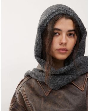 Weekday Scarf With Hood - Gray