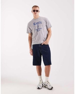 Levi's 478 Baggy Denim Shorts - Blue