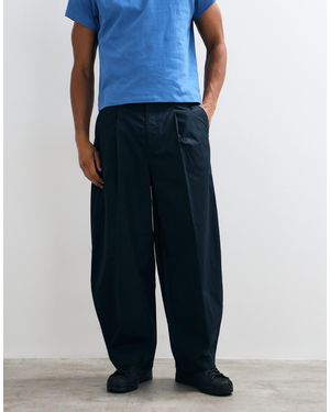 Weekday Barrel Leg Chino Pants - Blue