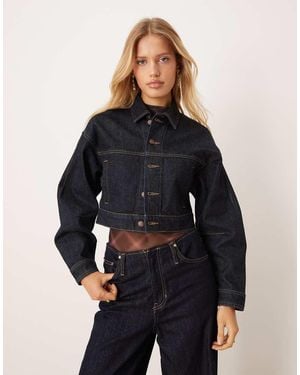 Calvin Klein Structured Denim Jacket - Blue