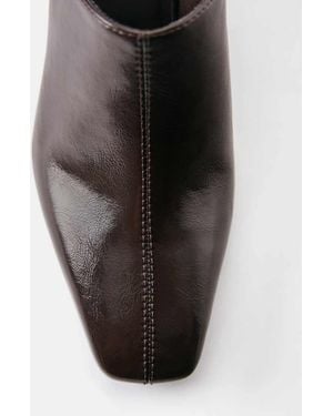 Pull&Bear Wedge Heel Mule Shoes - Black