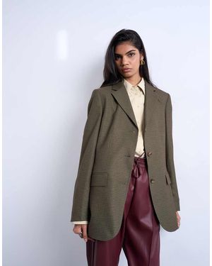 TOPSHOP 3-button Mensy Blazer - Brown
