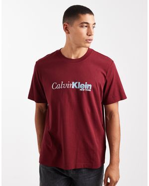 Calvin Klein – t-shirt - Rot