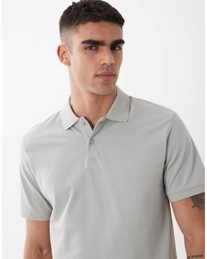 ASOS Essentials Regular Fit Polo - Grey