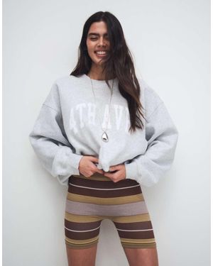 4th & Reckless Logo Front Sweatshirt - Grey