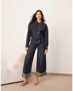 ARRANGE – formende jeansjacke - Blau