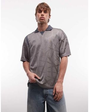 Umbro Boxy Oversized Football Shirt - Grey