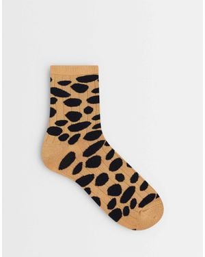 TOPSHOP Lola Viscose Socks - Metallic