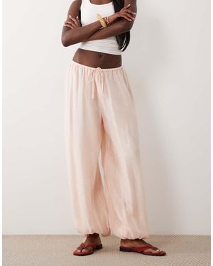 Gina Tricot Sheer Balloon Trousers - Pink