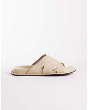 ASOS Cross Over Strap Sandals - White