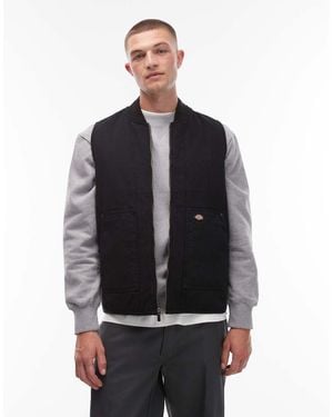 Dickies Quilted Canvas Vest - Black