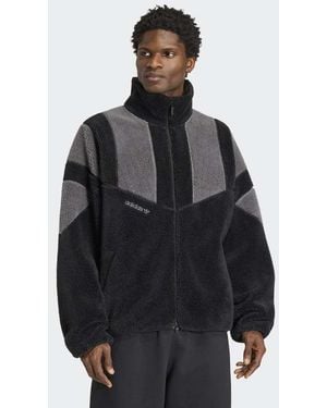 adidas Originals Adicolor Blocked Fleece Track Top - Black